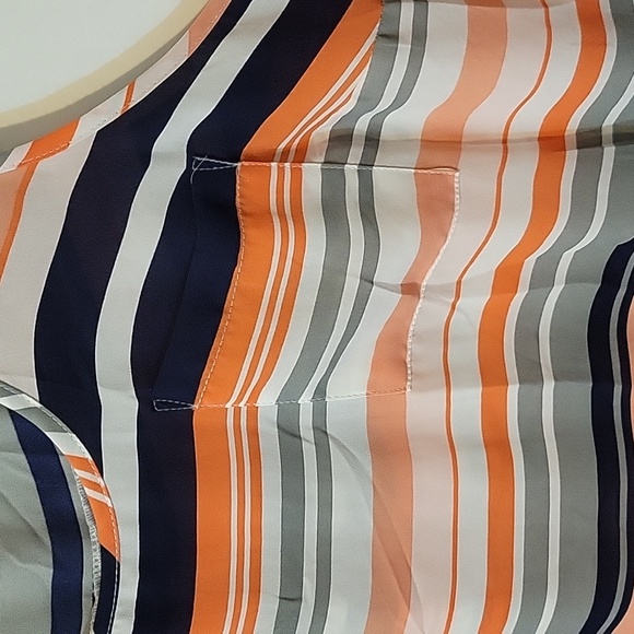 Torrid Orange and Black Asymmetrical Tank Top Relaxed Fit - Picture 4 of 9